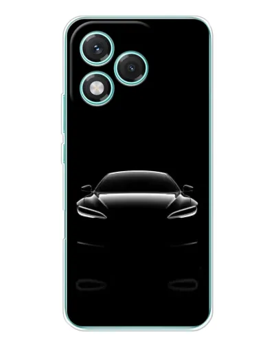 Чехол для Huawei Honor 400 Lite с картинкой «Силуэт Tesla Night» Чехол для Huawei Honor 400 Lite с картинкой «Силуэт Tesla Night»