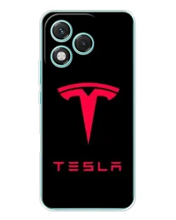 Чехол для Huawei Honor 400 Lite с картинкой «Tesla Red Logo»