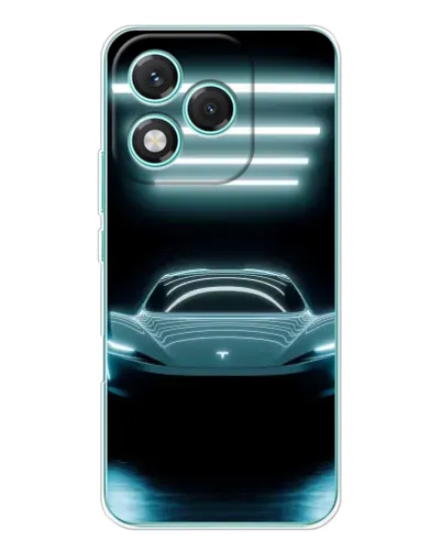 Чехол для Huawei Honor 400 Lite с картинкой «Tesla в неоне» Чехол для Huawei Honor 400 Lite с картинкой «Tesla в неоне»