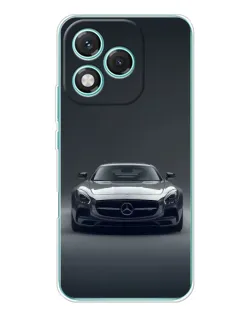 Чехол для Huawei Honor 400 Lite с картинкой «Mercedes на черном»
