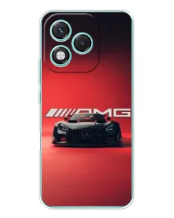 Чехол для Huawei Honor 400 Lite с картинкой «Mercedes AMG — красная линия»