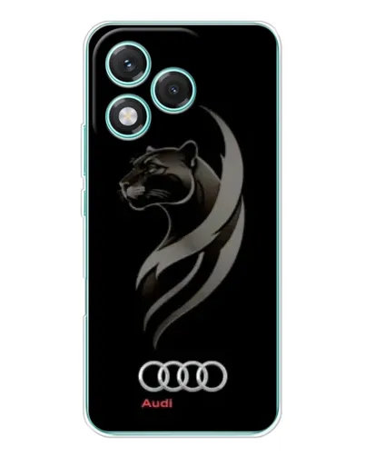 Чехол для Huawei Honor 400 Lite с картинкой «Графика — пантера и Audi»