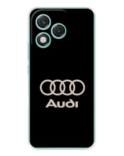 Чехол для Huawei Honor 400 Lite с картинкой «Audi — золотой логотип»
