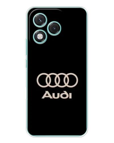 Чехол для Huawei Honor 400 Lite с картинкой «Audi — золотой логотип»