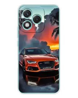 Чехол для Huawei Honor 400 Lite с картинкой «Audi — закат»