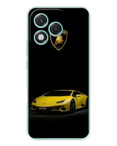 Чехол для Huawei Honor 400 Lite с картинкой «Lamborghini желтый акцент»