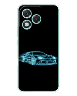 Чехол для Huawei Honor 400 Lite с картинкой «Неоновый контур Lamborghini» Чехол для Huawei Honor 400 Lite с картинкой «Неоновый контур Lamborghini»