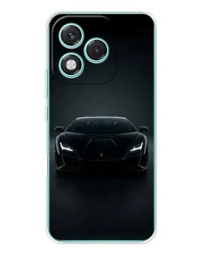 Чехол для Huawei Honor 400 Lite с картинкой «Черный Lamborghini Aventador»