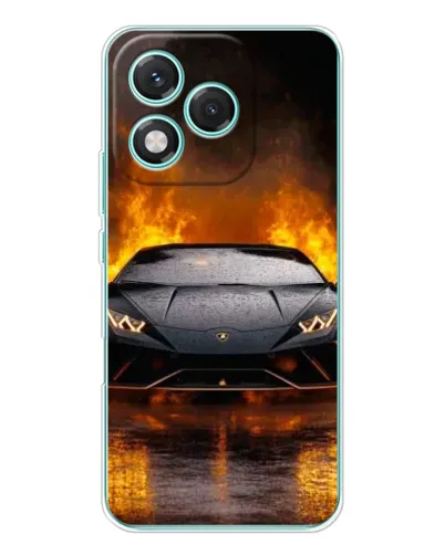 Чехол для Huawei Honor 400 Lite с картинкой «Lamborghini в огне»