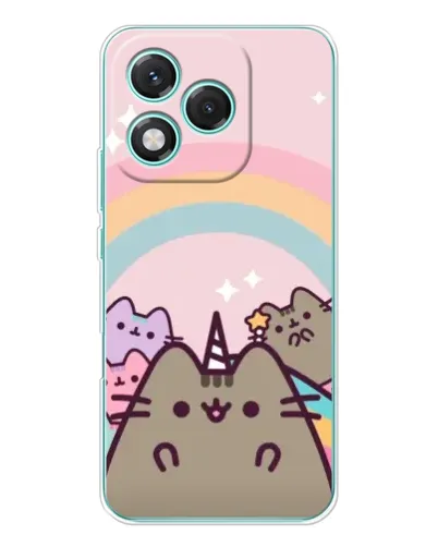 Чехол для Huawei Honor 400 Lite с картинкой «Единорог Pusheen»