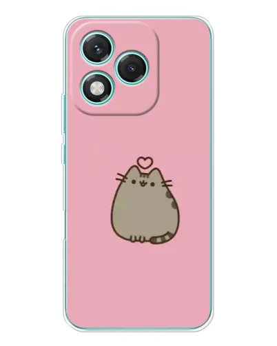 Чехол для Huawei Honor 400 Lite с картинкой «Pusheen сердце»