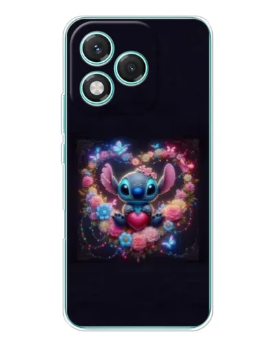 Чехол для Huawei Honor 400 Lite с картинкой «Stitch в цветах» Чехол для Huawei Honor 400 Lite с картинкой «Stitch в цветах»