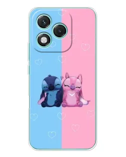 Чехол для Huawei Honor 400 Lite с картинкой «Stitch и Angel Love»
