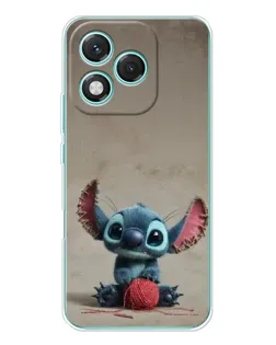 Чехол для Huawei Honor 400 Lite с картинкой «Стич на коричневом фоне»