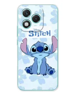 Чехол для Huawei Honor 400 Lite с картинкой «Stitch среди цветов»