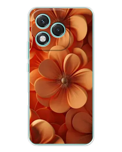 Чехол для Huawei Honor 400 Lite с картинкой «Оранжевый макро цветок»