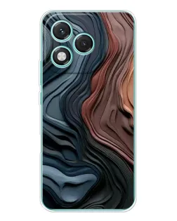 Чехол для Huawei Honor 400 Lite с картинкой «Цветные волны каньона»