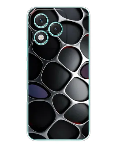 Чехол для Huawei Honor 400 Lite с картинкой «Объемная темная решетка»