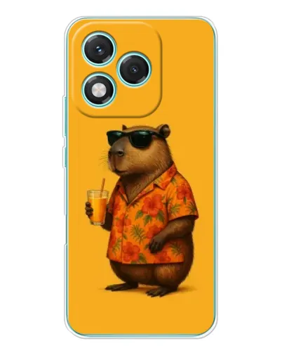 Чехол для Huawei Honor 400 Lite с картинкой «Капибара на отдыхе»
