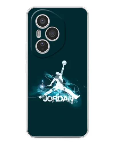 Чехол для Huawei Honor 400 Pro с картинкой «Jordan Blue Fire»