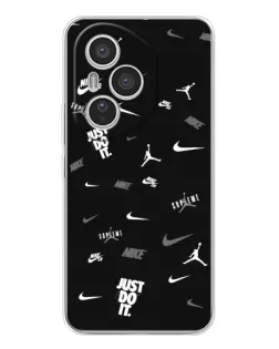 Чехол для Huawei Honor 400 Pro с картинкой «Nike Black Pattern»