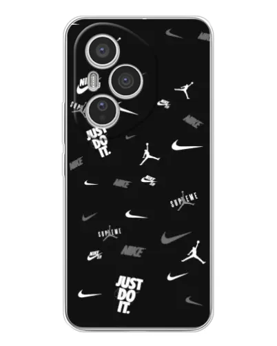 Чехол для Huawei Honor 400 Pro с картинкой «Nike Black Pattern»