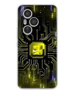 Чехол для Huawei Honor 400 Pro с картинкой «Nike — золотая искра» Чехол для Huawei Honor 400 Pro с картинкой «Nike — золотая искра»