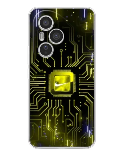 Чехол для Huawei Honor 400 Pro с картинкой «Nike — золотая искра»