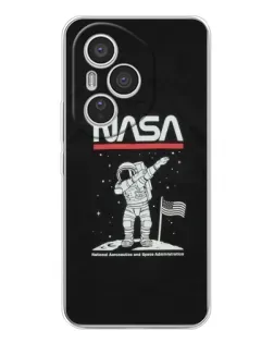 Чехол для Huawei Honor 400 Pro с картинкой «NASA — шагаем по Луне»