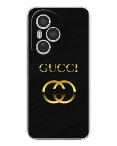 Чехол для Huawei Honor 400 Pro с картинкой «Золотой логотип Gucci»