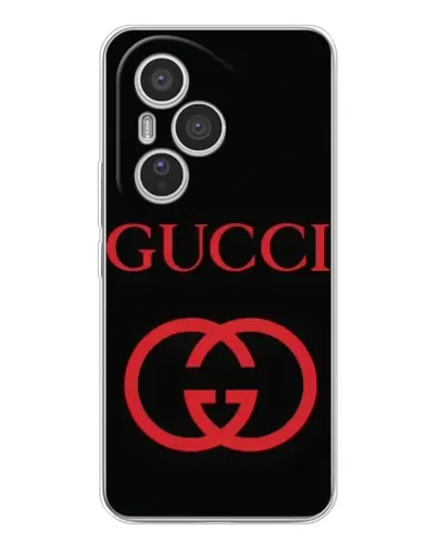 Чехол для Huawei Honor 400 Pro с картинкой «Gucci — красный логотип»