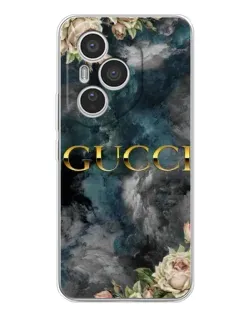 Чехол для Huawei Honor 400 Pro с картинкой «Абстрактные цветы Gucci»