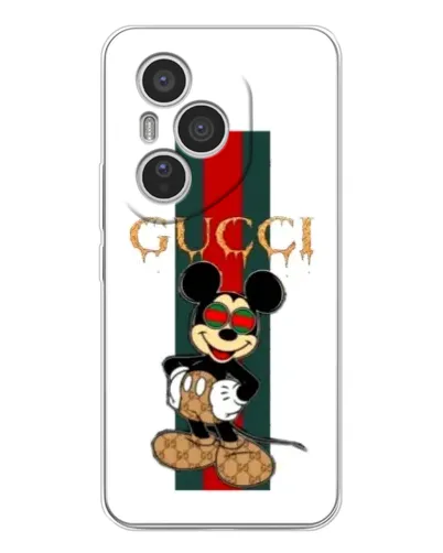 Чехол для Huawei Honor 400 Pro с картинкой «Микки Маус Gucci — полосы»