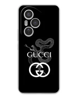 Чехол для Huawei Honor 400 Pro с картинкой «Gucci — серебряная змея»
