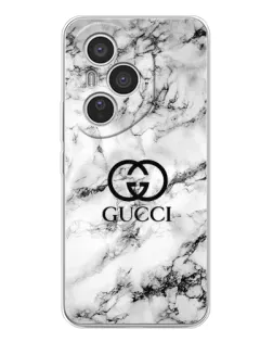 Чехол для Huawei Honor 400 Pro с картинкой «Gucci — мраморный шик»