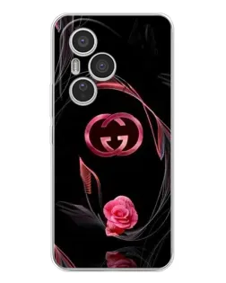 Чехол для Huawei Honor 400 Pro с картинкой «Gucci — неоновая роза»