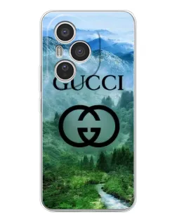 Чехол для Huawei Honor 400 Pro с картинкой «Gucci — горный пейзаж»