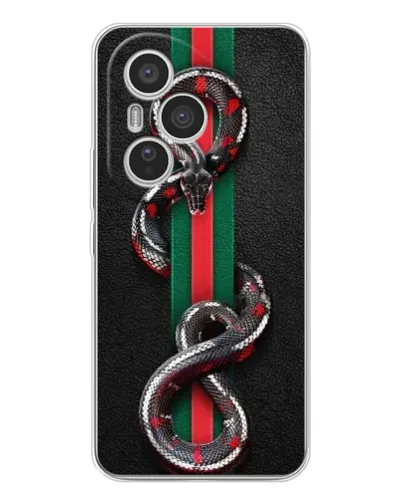 Чехол для Huawei Honor 400 Pro с картинкой «Gucci — змея на полосе» Чехол для Huawei Honor 400 Pro с картинкой «Gucci — змея на полосе»