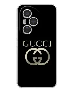 Чехол для Huawei Honor 400 Pro с картинкой «Gucci — золото на черном»