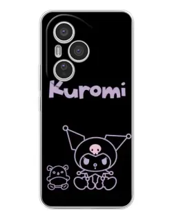 Чехол для Huawei Honor 400 Pro с картинкой «Kuromi — черный минимализм» Чехол для Huawei Honor 400 Pro с картинкой «Kuromi — черный минимализм»