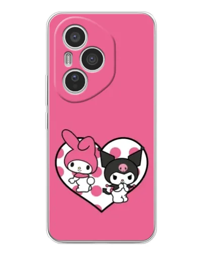 Чехол для Huawei Honor 400 Pro с картинкой «Kuromi и My Melody»