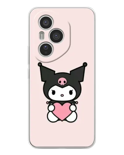 Чехол для Huawei Honor 400 Pro с картинкой «Kuromi и сердце»