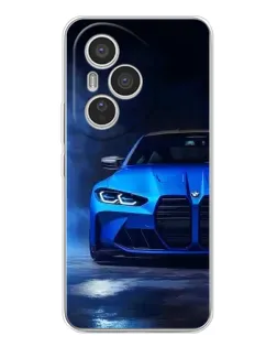 Чехол для Huawei Honor 400 Pro с картинкой «Голубая BMW M4»