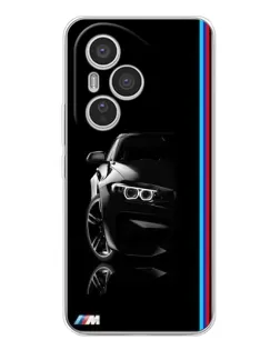 Чехол для Huawei Honor 400 Pro с картинкой «Силуэт BMW в темноте»