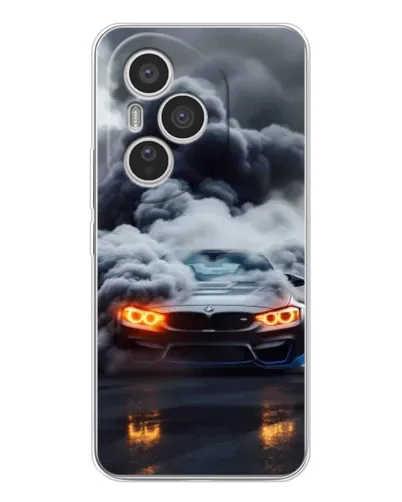 Чехол для Huawei Honor 400 Pro с картинкой «BMW в дыму»