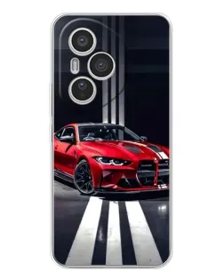 Чехол для Huawei Honor 400 Pro с картинкой «Красная BMW на дороге»