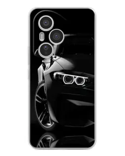 Чехол для Huawei Honor 400 Pro с картинкой «Черная BMW — профиль»