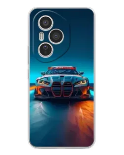 Чехол для Huawei Honor 400 Pro с картинкой «BMW — огни неона»