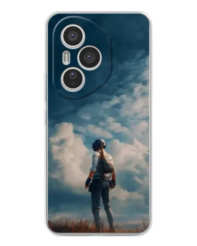 Чехол для Huawei Honor 400 Pro с картинкой «Герой PUBG на скале» Чехол для Huawei Honor 400 Pro с картинкой «Герой PUBG на скале»