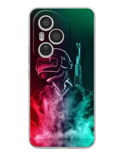 Чехол для Huawei Honor 400 Pro с картинкой «PUBG — огненный воин» Чехол для Huawei Honor 400 Pro с картинкой «PUBG — огненный воин»